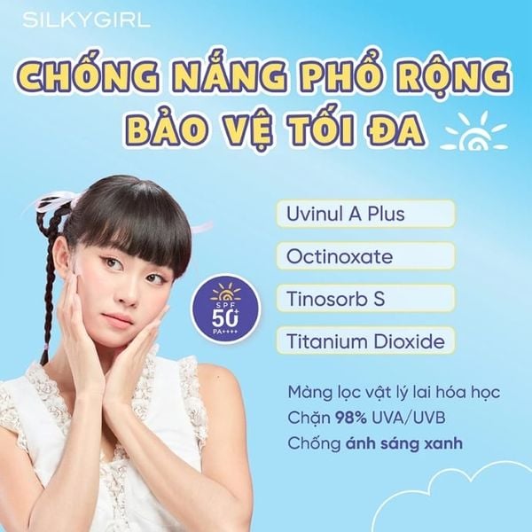 Kem Lót Chống Nắng Che Khuyết Điểm Silkygirl UV Blur Tint