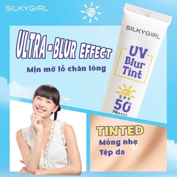 Kem Lót Chống Nắng Che Khuyết Điểm Silkygirl UV Blur Tint