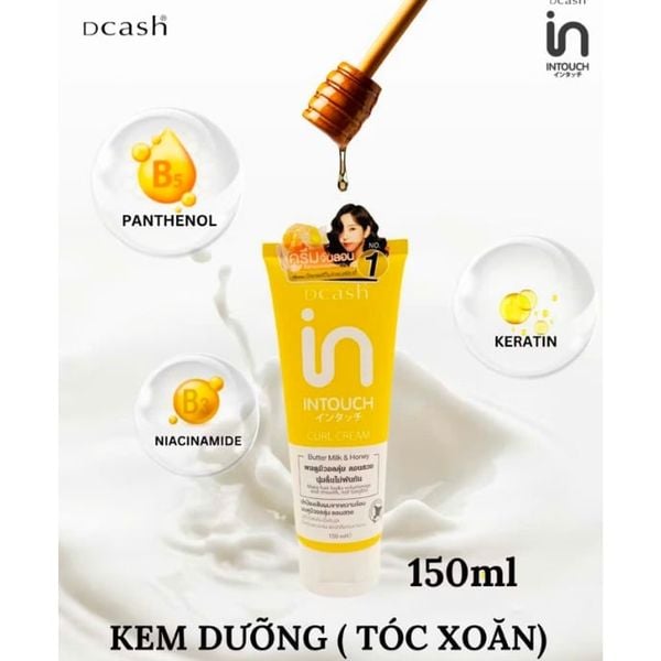 Kem Dưỡng Và Giữ Nếp Cho Tóc Dcash Intouch Butter Milk And Honey Curl Cream