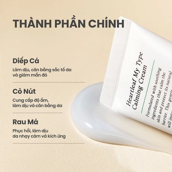 Kem Dưỡng Dịu Da Axis-Y Hearleaf My Type Calming Cream