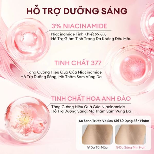 Lăn Khử Mùi Colorkey Rose Crush Brightening Deodorant Serum