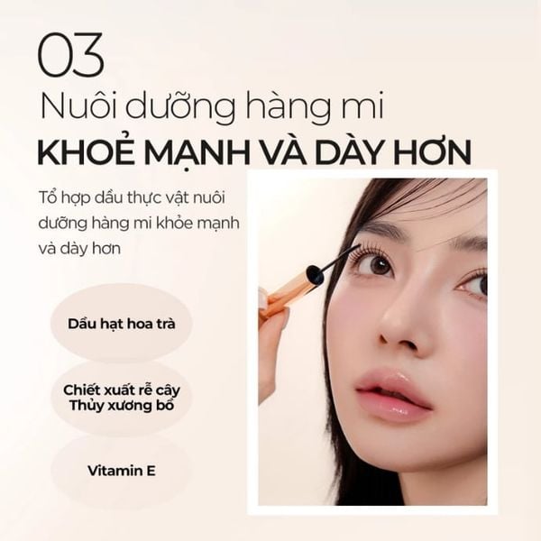 Chuốt Mi Đầu Cọ Mảnh BOM Wonderproof Mascara Slim