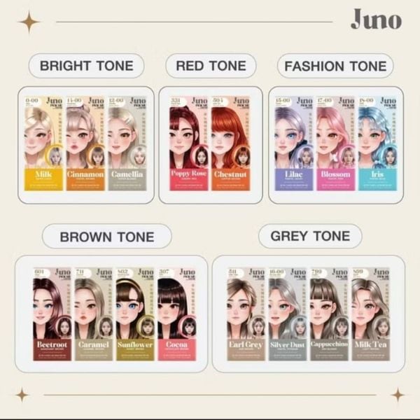 Thuốc Nhuộm Tóc Juno Pick Me Pantone Hair Color Milk Cream