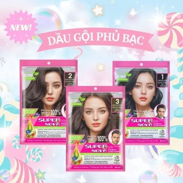 Dầu Gội Nhuộm Dưỡng Supernova Floral Organic