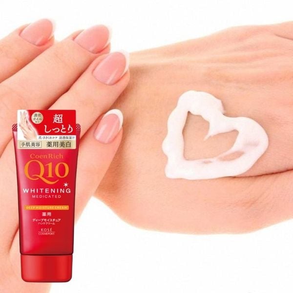 Kem Dưỡng Da Tay Cấp Ẩm Chuyên Sâu Kose Coen Rich Q10 Whitening Deep Moisture Cream