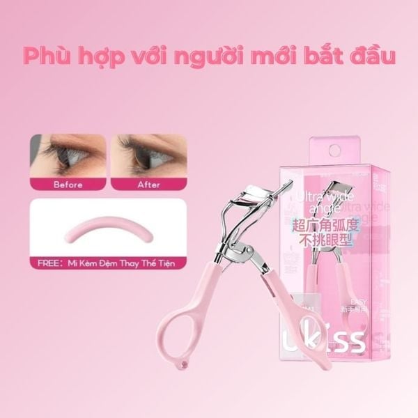 Bấm Mi Góc Rộng Kèm Đệm Ukiss