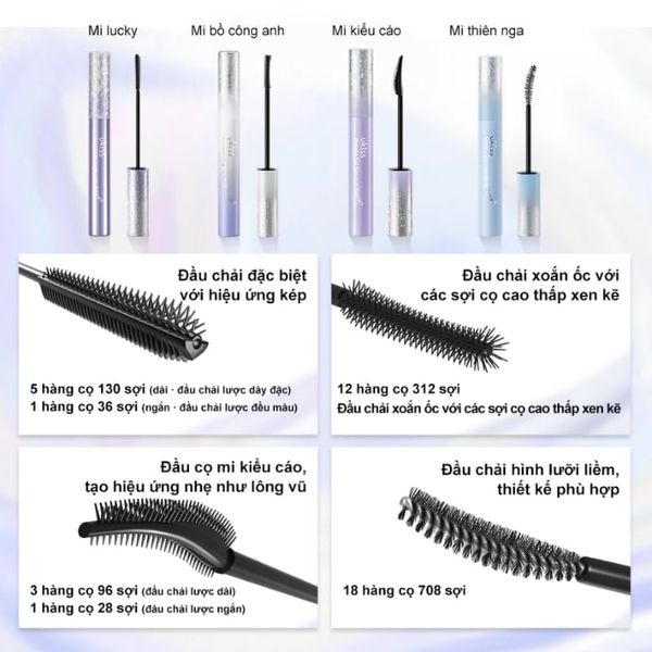 Mascara Làm Dày Mi Ukiss Danelion Slightly Dense