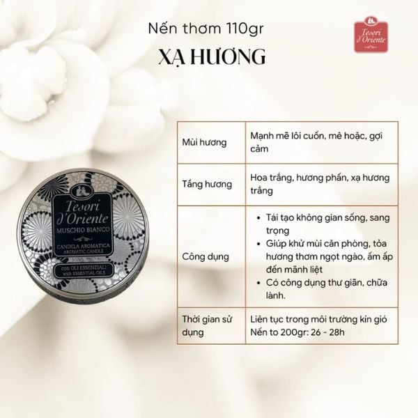 Nến Thơm Mini Tesori d’Oriente