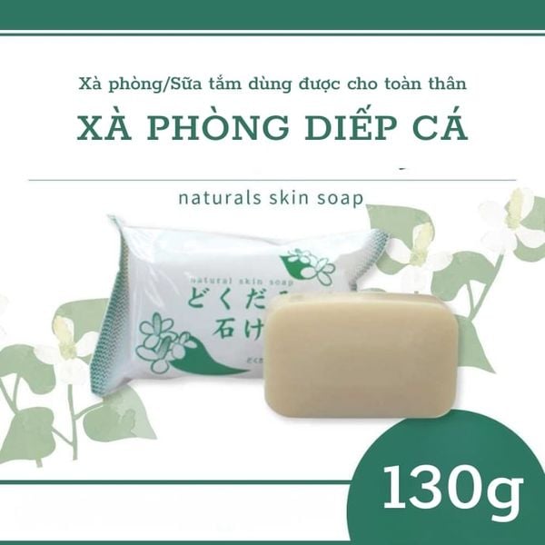 Xà Phòng Chinoshio Dokudami Diếp Ca Dokudami Natural Skin Soap