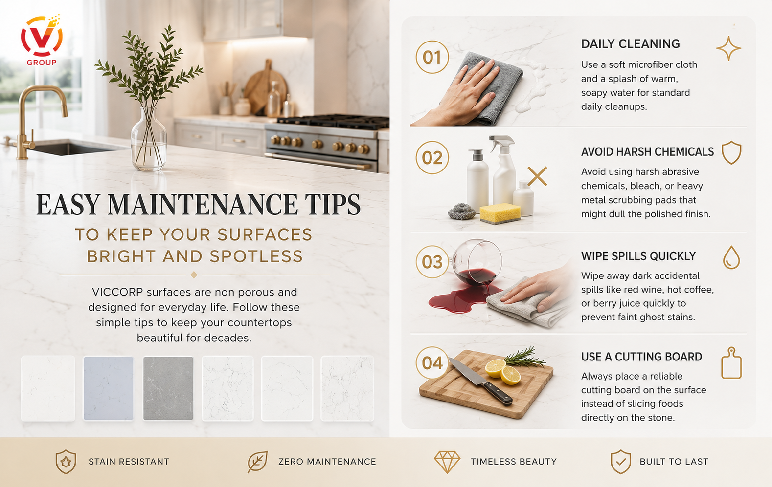 Easy Maintenance Tips to Keep Your Surfaces Bright and Spotless