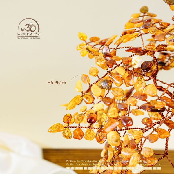 Cây Tài Lộc Hổ Phách 35cm