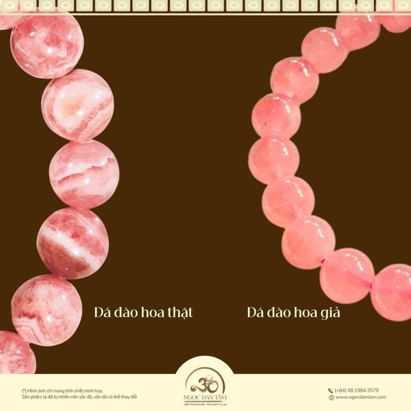 Cách phân biệt đá đào hoa thật giả