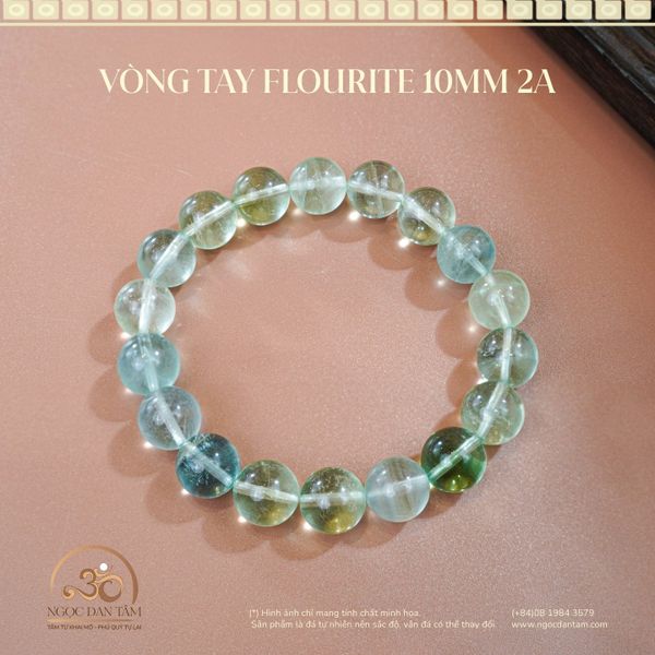vòng tay Flourite 10mm 2a