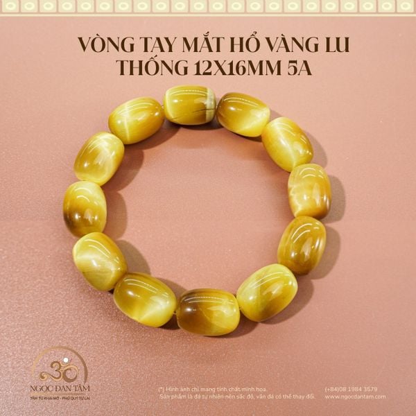 Vòng Tay Mắt Hổ Vàng Lu Thống