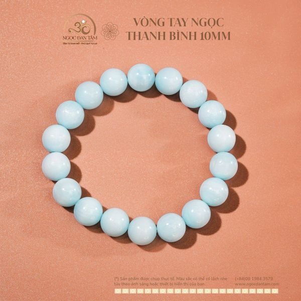 Vòng Tay Ngọc Thanh Bình 10mm