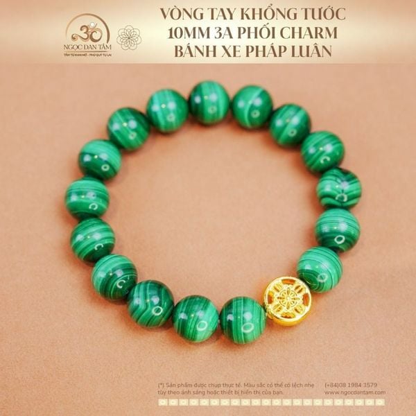 Vòng Tay Khổng Tước Bánh Xe Pháp Luân