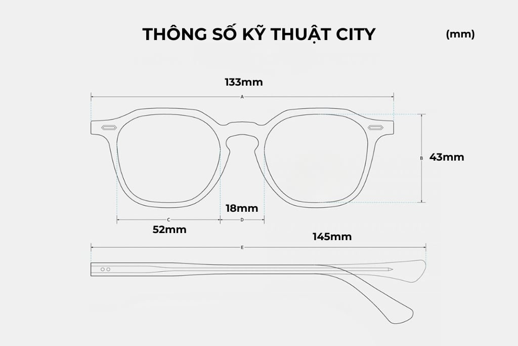 THÔNG SỐ KỸ THUẬT GỌNG KÍNH CARVEN CITY C203