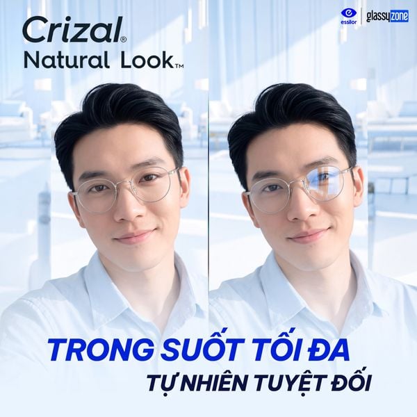 Tròng kính chống phản quang Crizal Natural Look