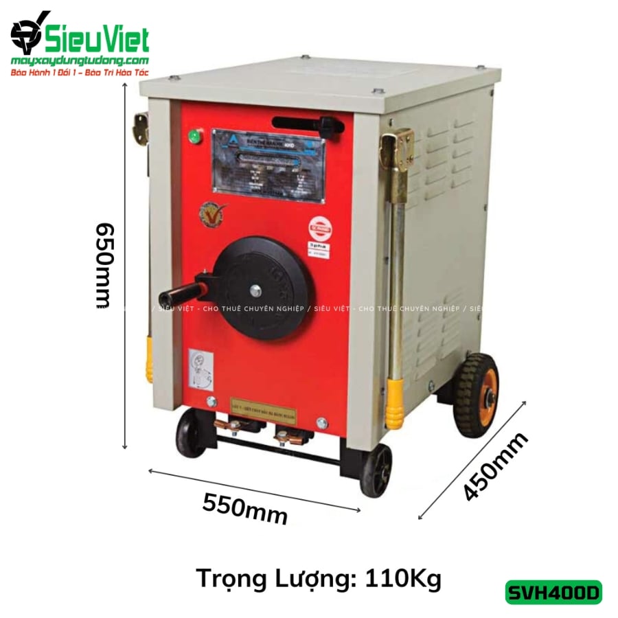 Kích thước máy biến thế hàn SVH400D