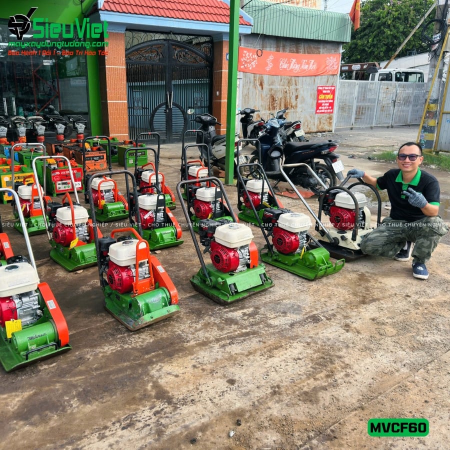 Máy đầm bàn xăng