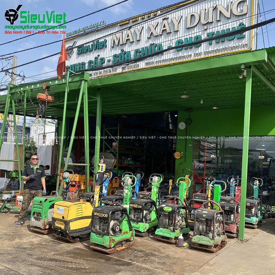 Máy đầm bàn thủy lực cho thuê theo tháng tại Siêu Việt