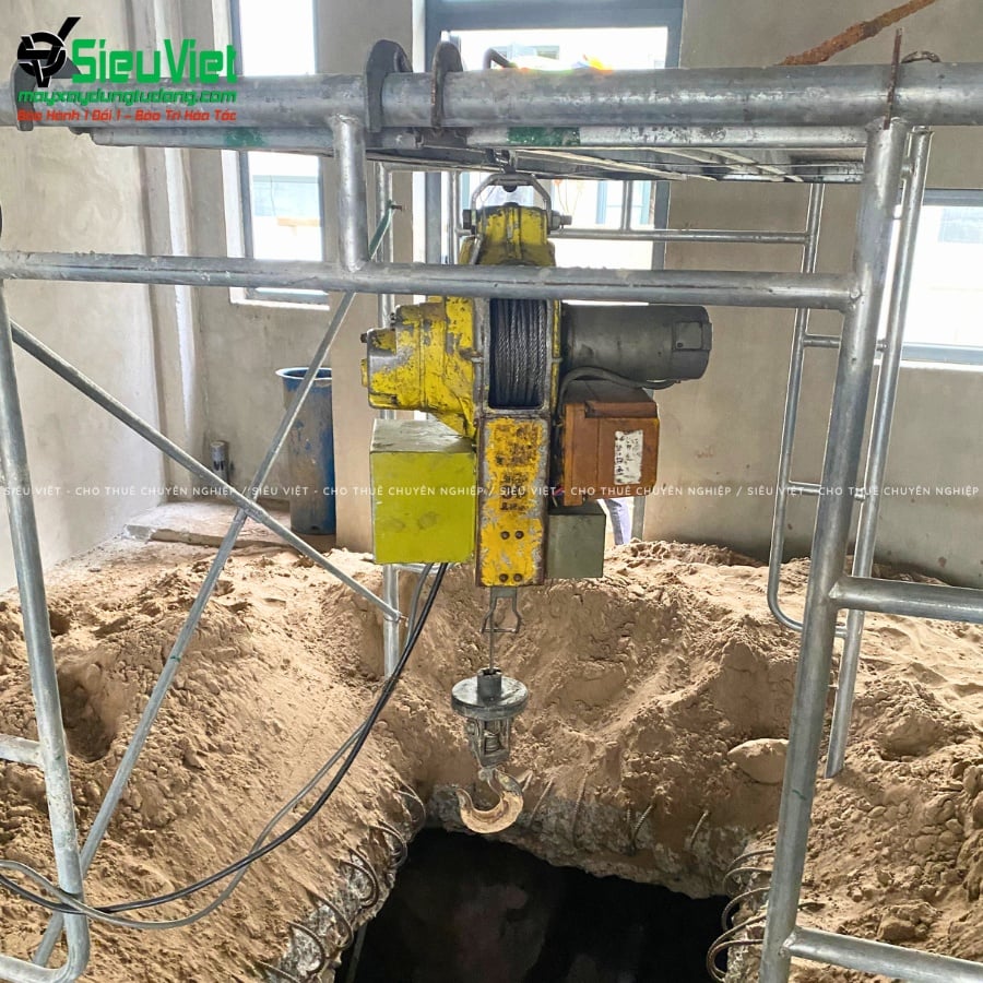 Tời treo mini nâng hàng