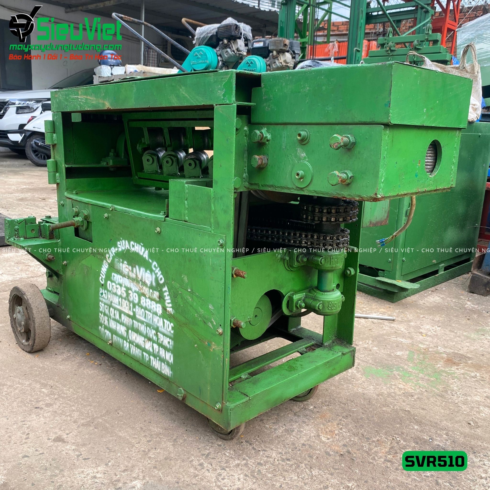 Máy duỗi sắt phế liệu phi 6-10 SVR510