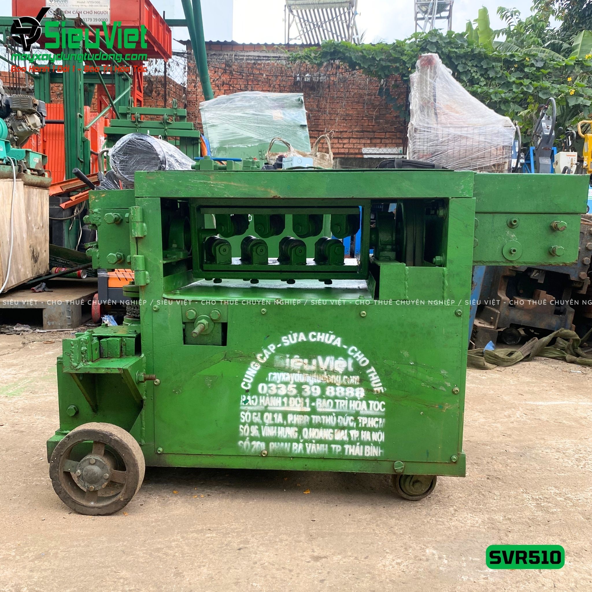 Máy duỗi sắt phế liệu phi 6-10 SVR510