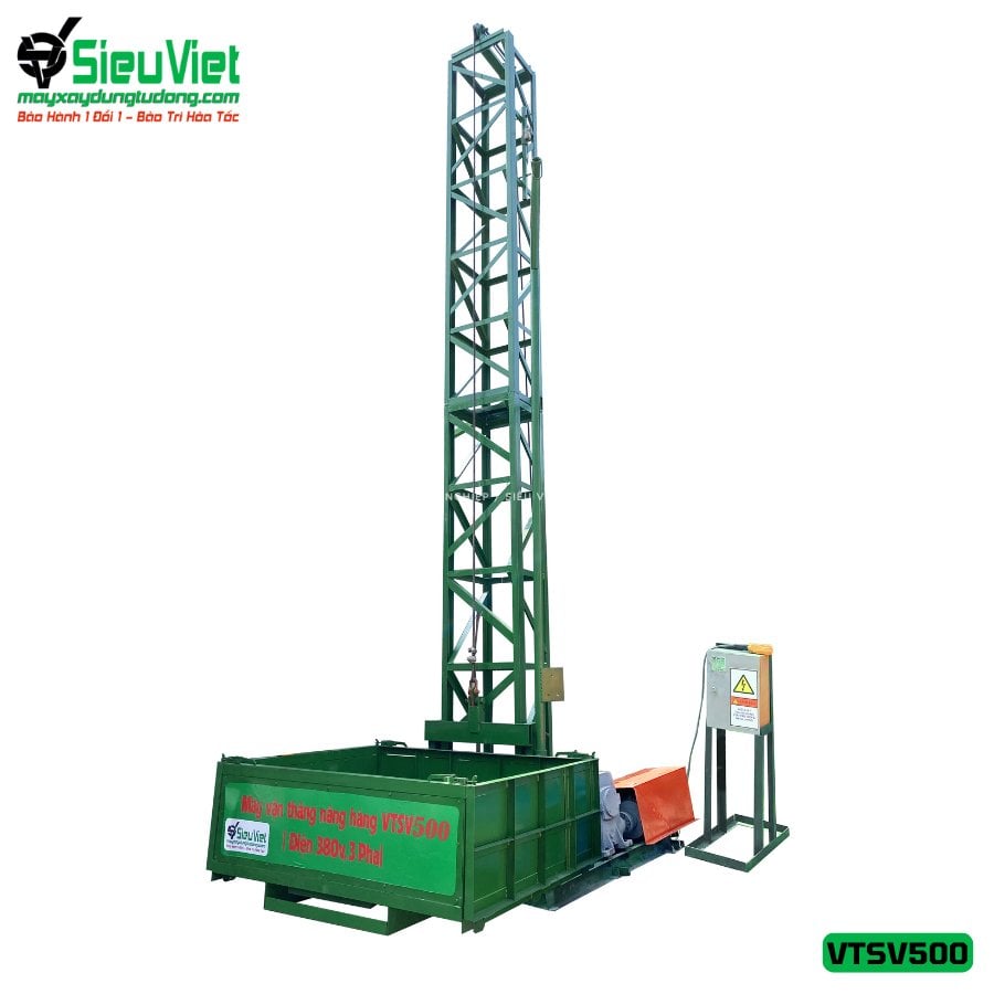 Vận thăng nâng hàng 500kg VTSV500