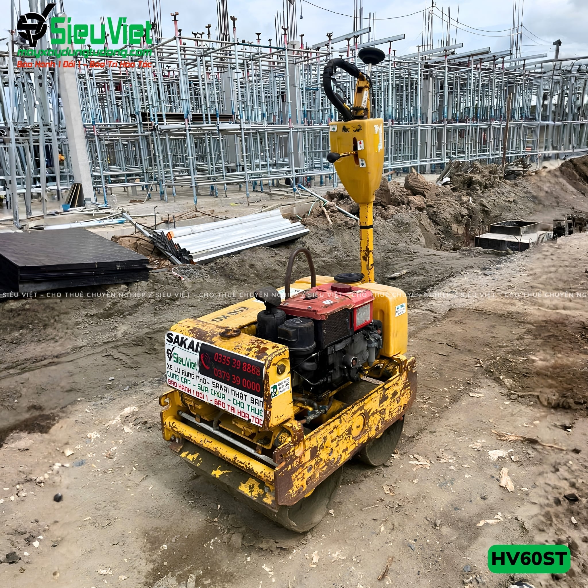 Xe lu dắt tay 640Kg Sakai HV60ST Nhật Bản (VHV1241524)