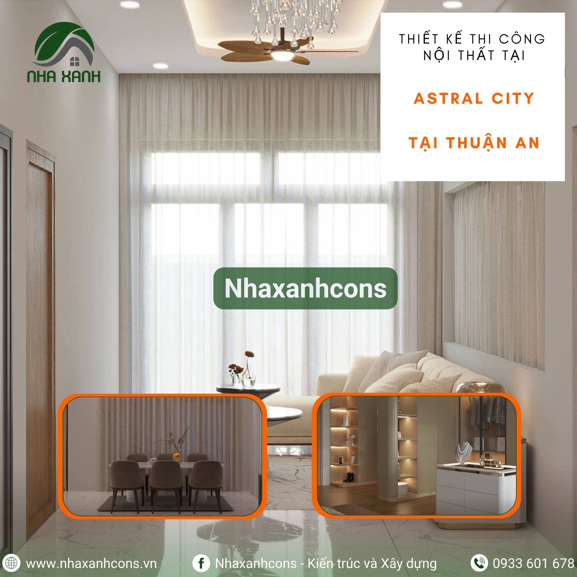 Thiết kế thi công nội thất căn hộ Astral City