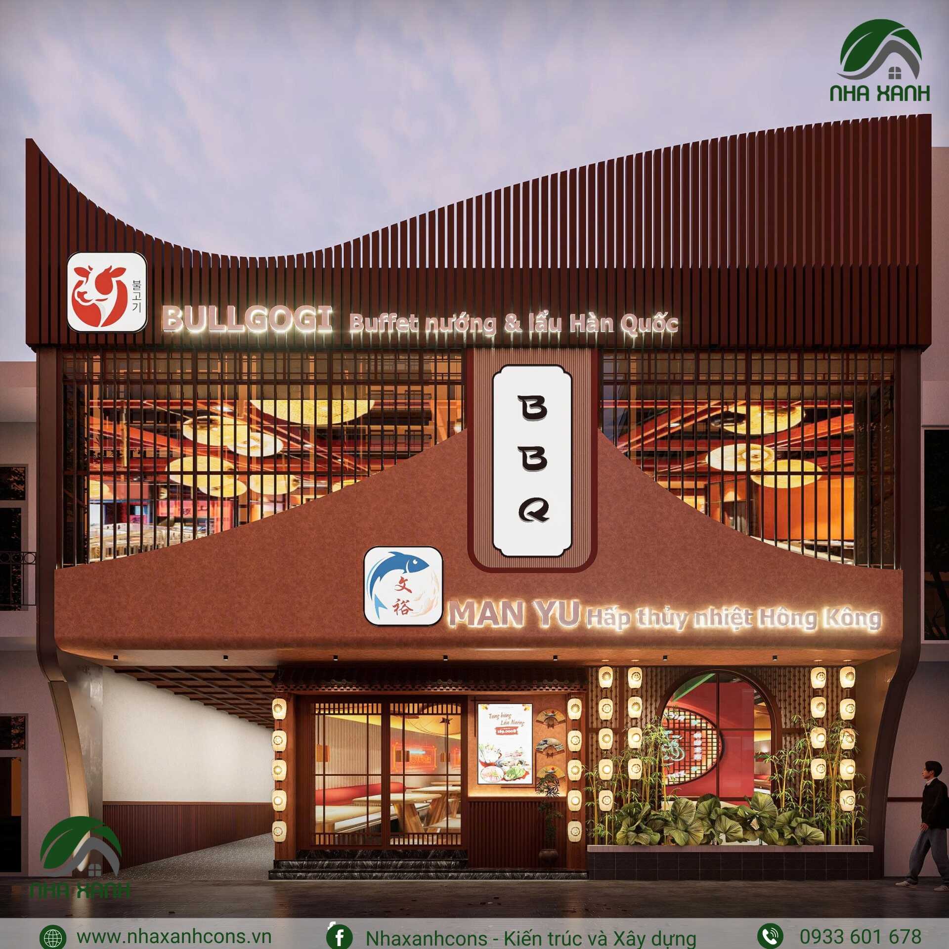 Thiết kế nhà hàng lẩu nướng BBQ