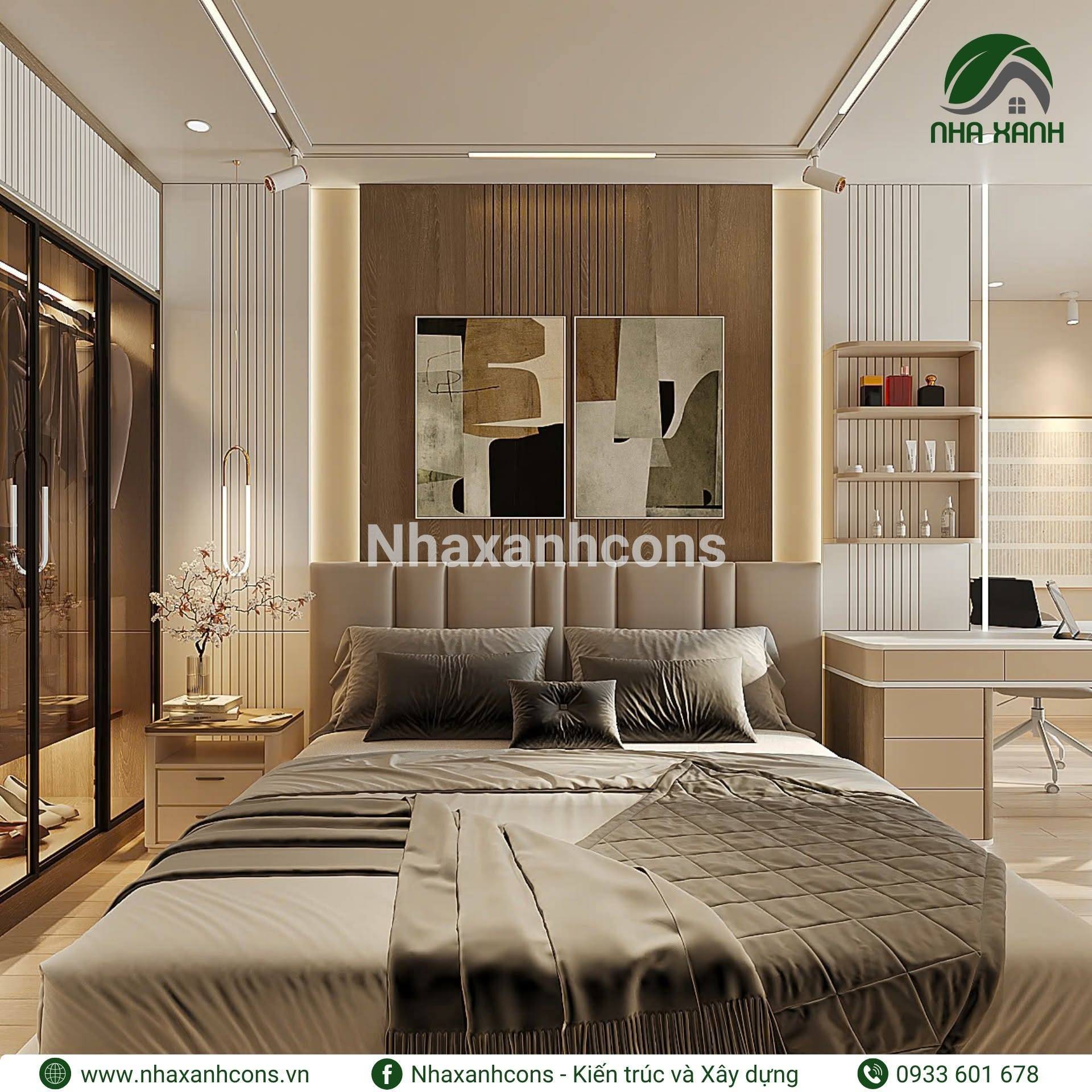 Thiết kế nội thất chung cư 2 phòng ngủ chung cư King Crown Infinity