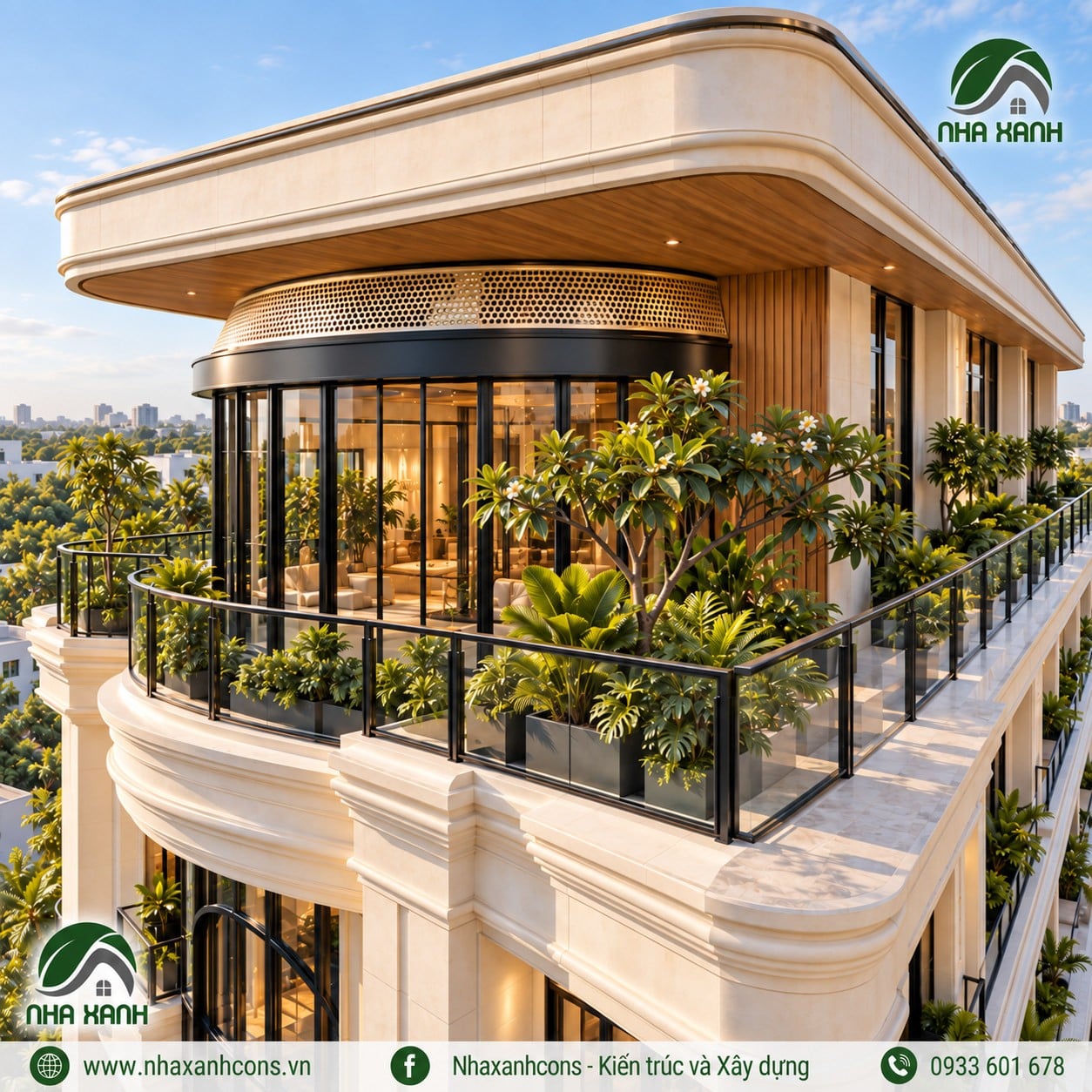 Mẫu khách sạn tân cổ điển đẹp