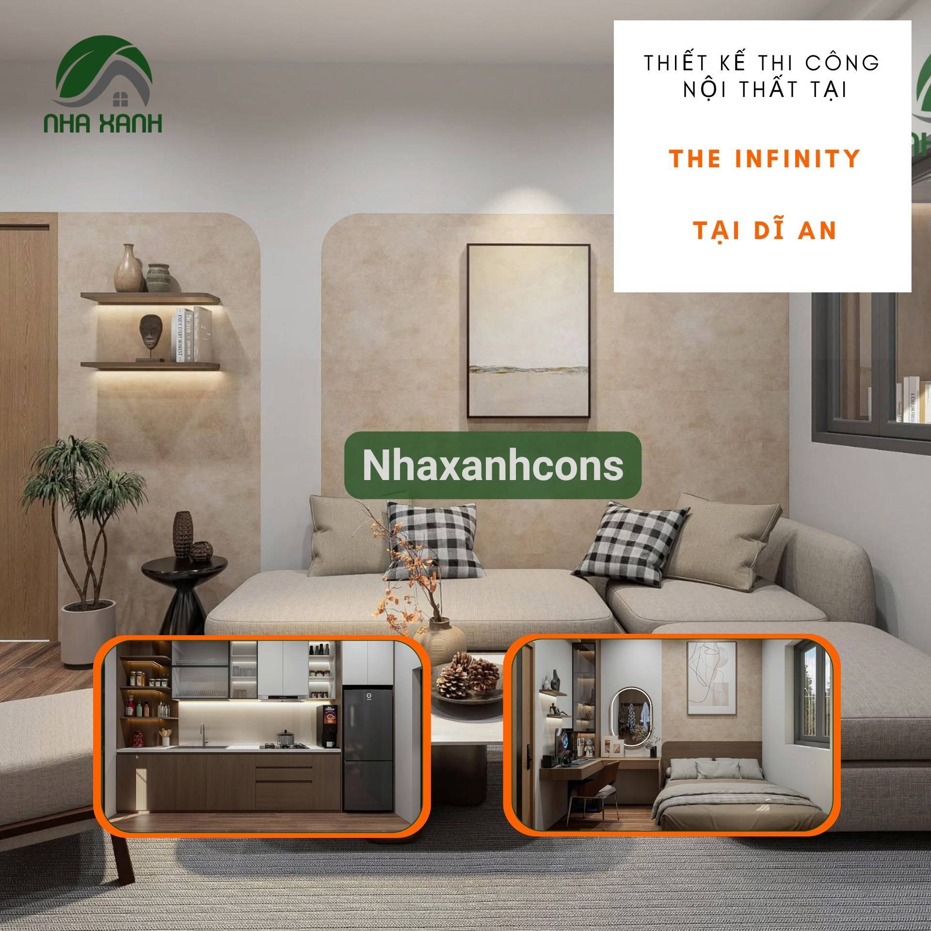 Thiết kế thi công nội thất căn hộ The Infinity Dĩ An