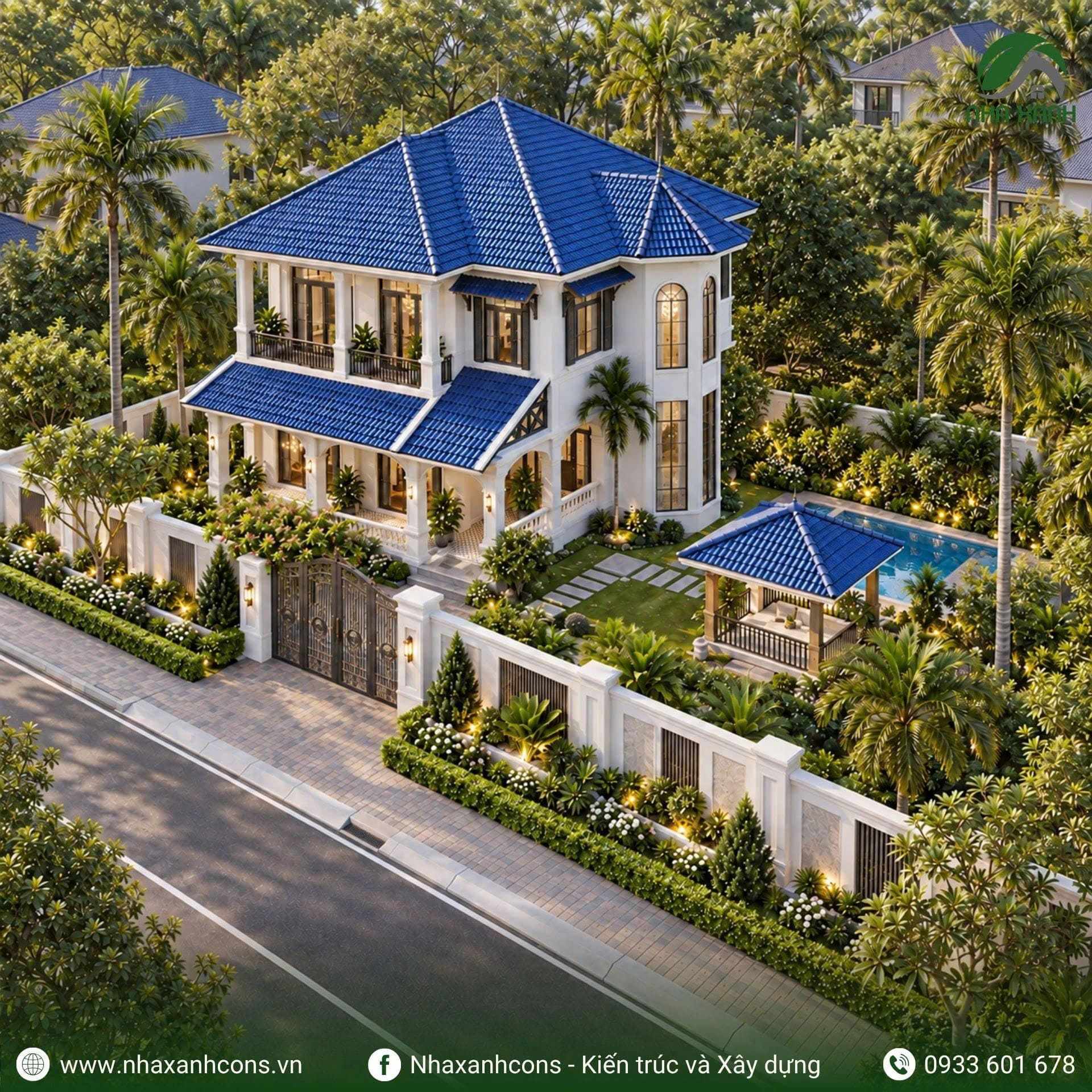 Nhà biệt thự 2 tầng tại An Giang