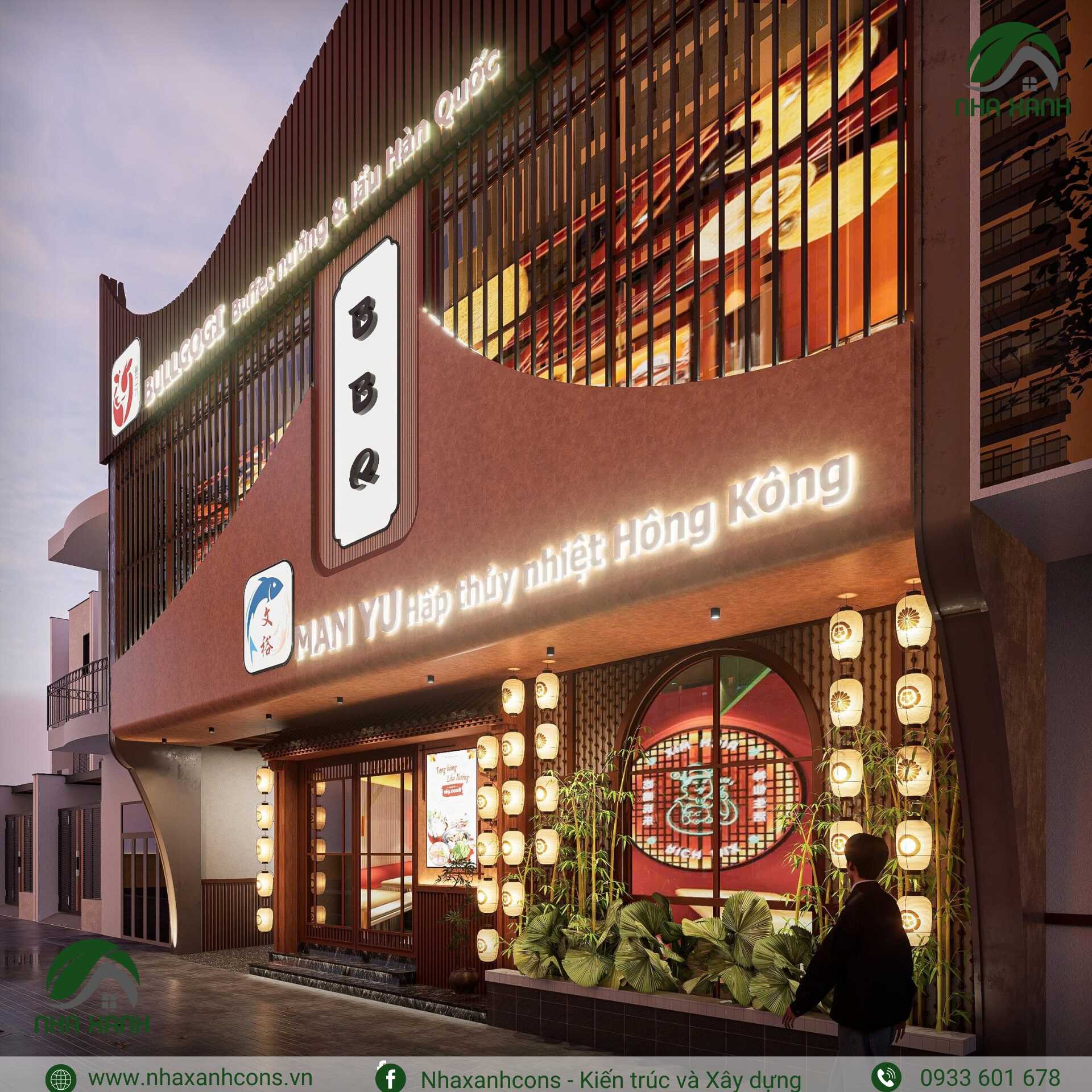 Thiết kế kiến trúc nhà hàng đẹp tại Bình Dương