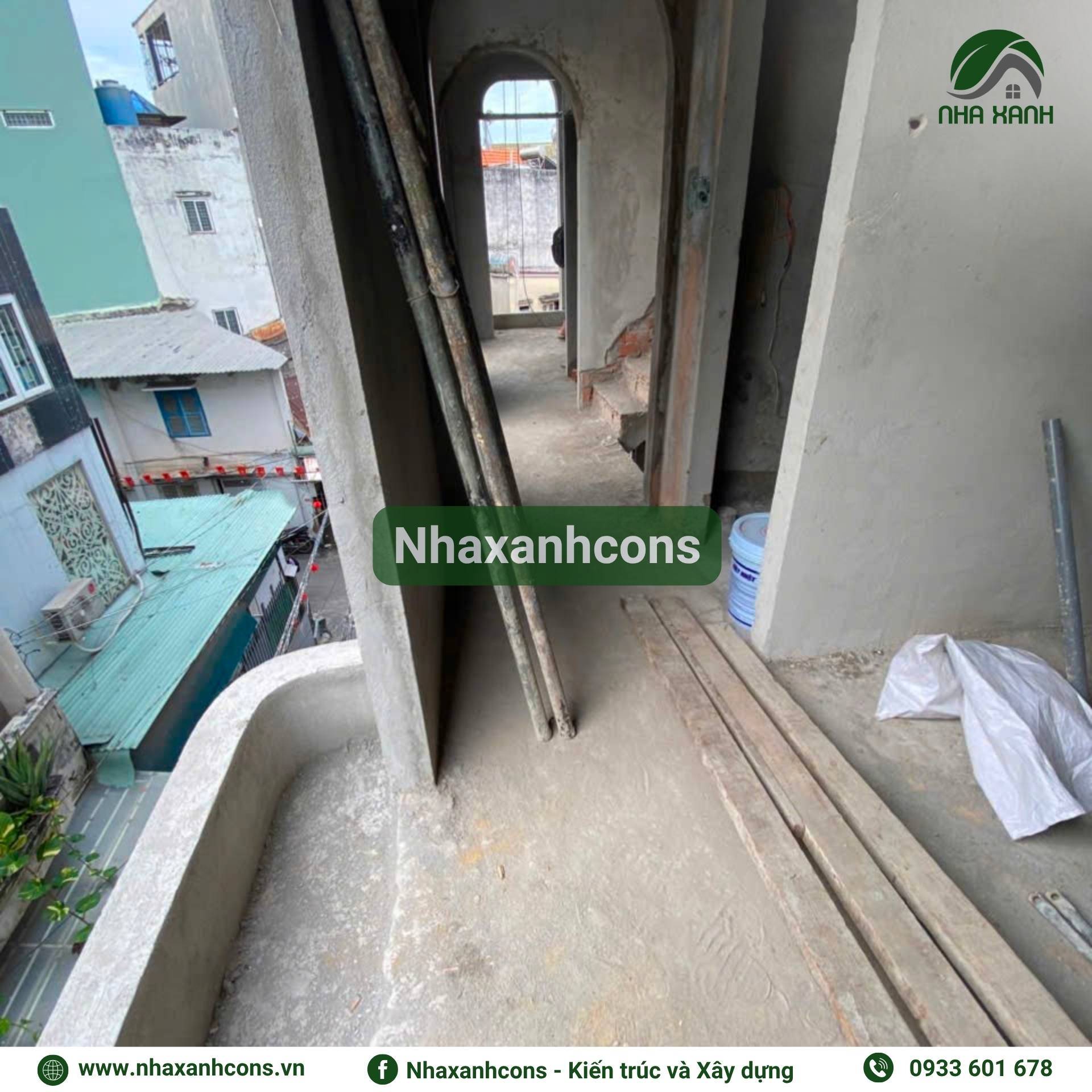 Thi công xây dựng nhà phố 4 tầng