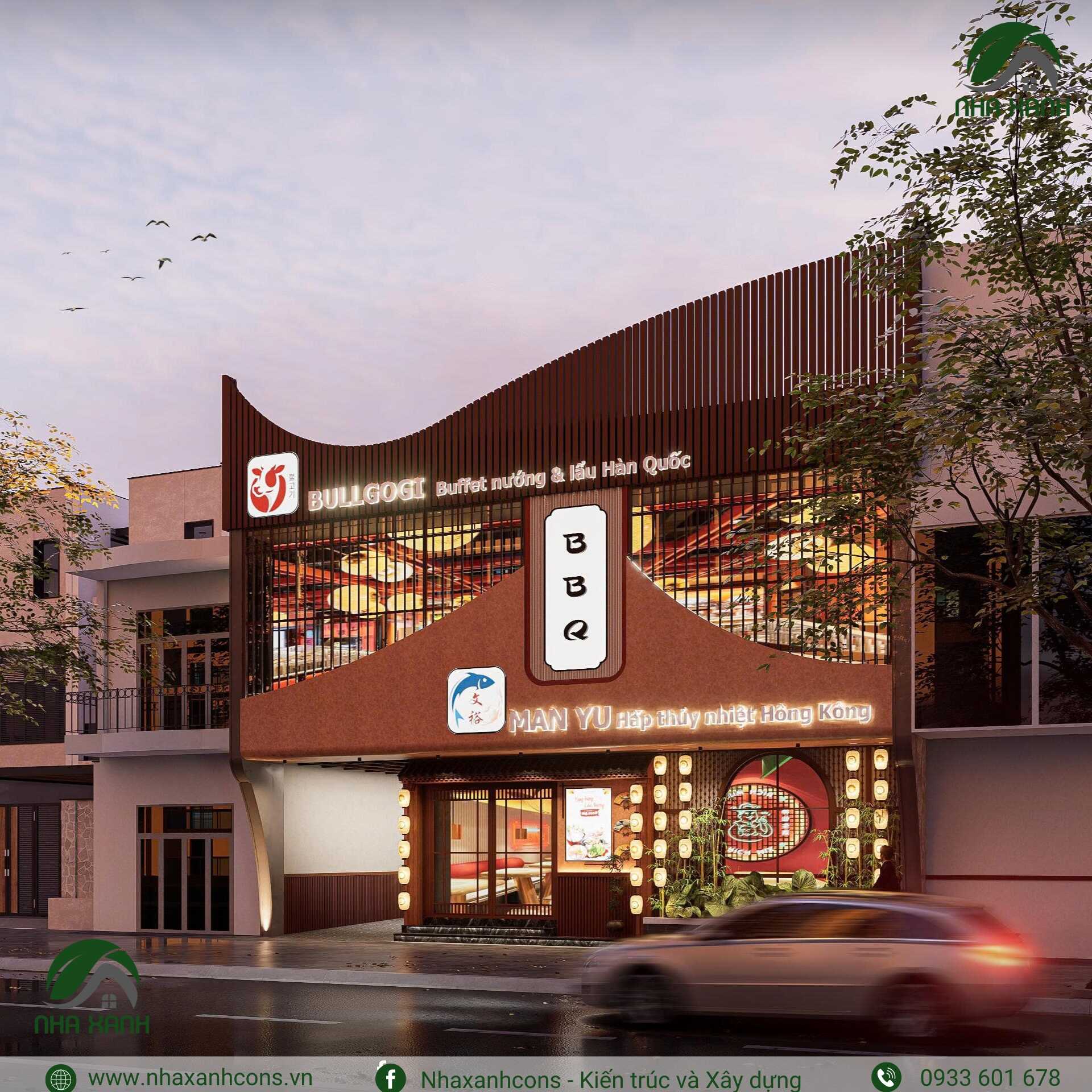 Thiết kế thi công nhà hàng lẩu nướng BBQ