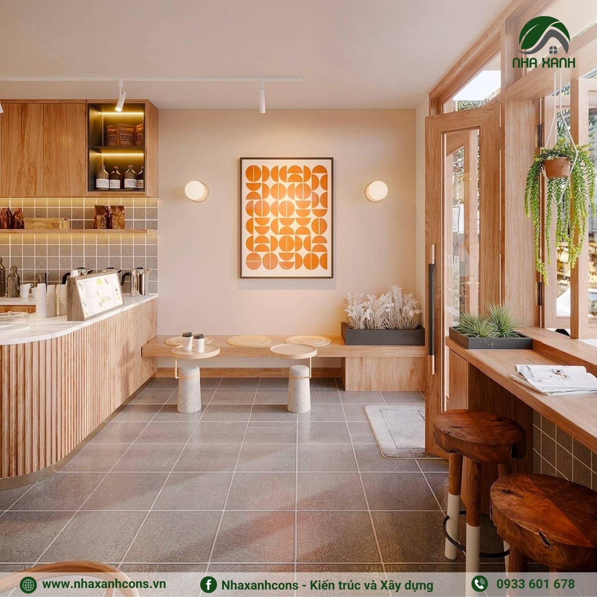 Xu hướng thiết kế quán cafe phong cách japandi
