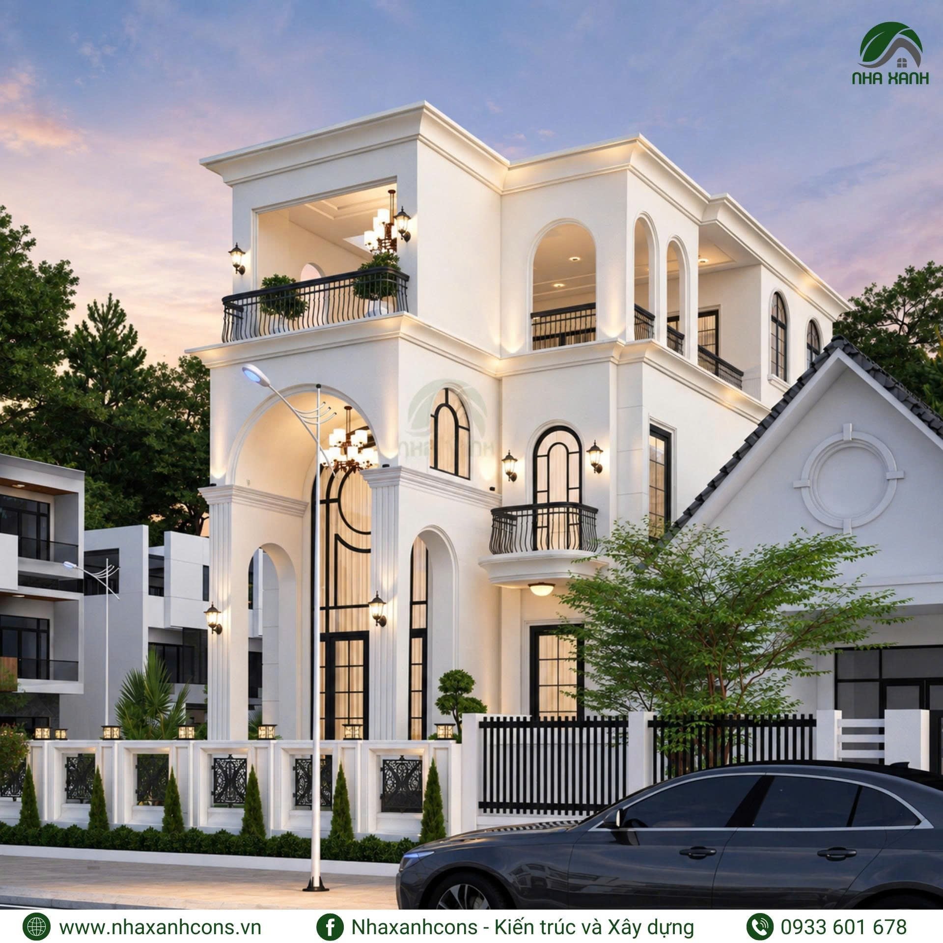 xu hướng thiết kế biệt thự tân cổ điển