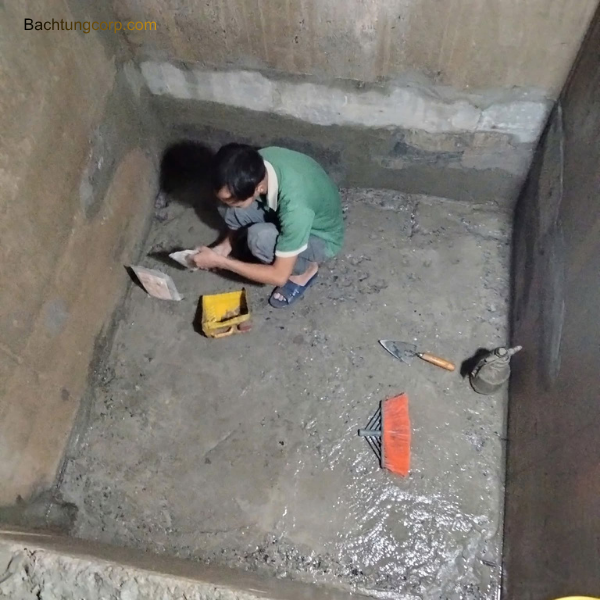 Bo góc chữ V chống nứt xé vách tầng hầm