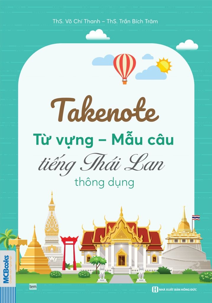 Cuốn sách Takenote Từ Vựng Mẫu Câu Tiếng Thái Lan Thông Dụng