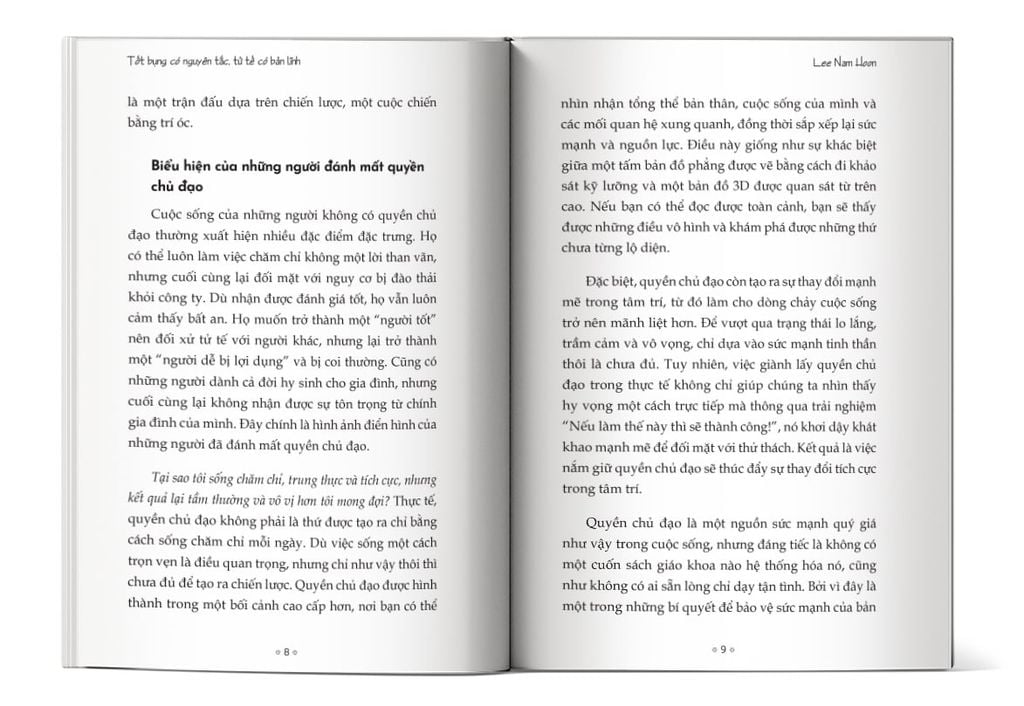 Nội dung trong sách Tốt bụng có nguyên tắc, tử tế có bản lĩnh