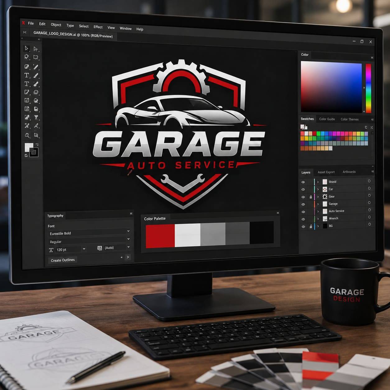 Tầm quan trọng của việc thiết kế logo garage đẳng cấp