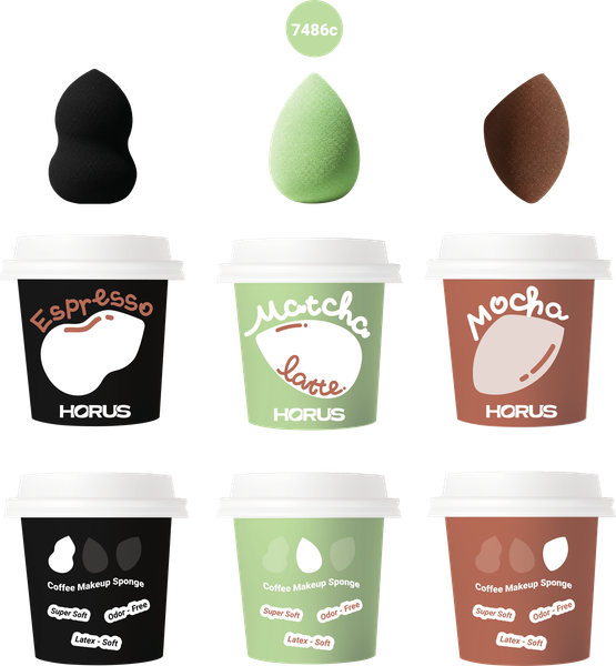 GIỚI THIỆU MÚT HORUS COFFEE MAKEUP SPONGE