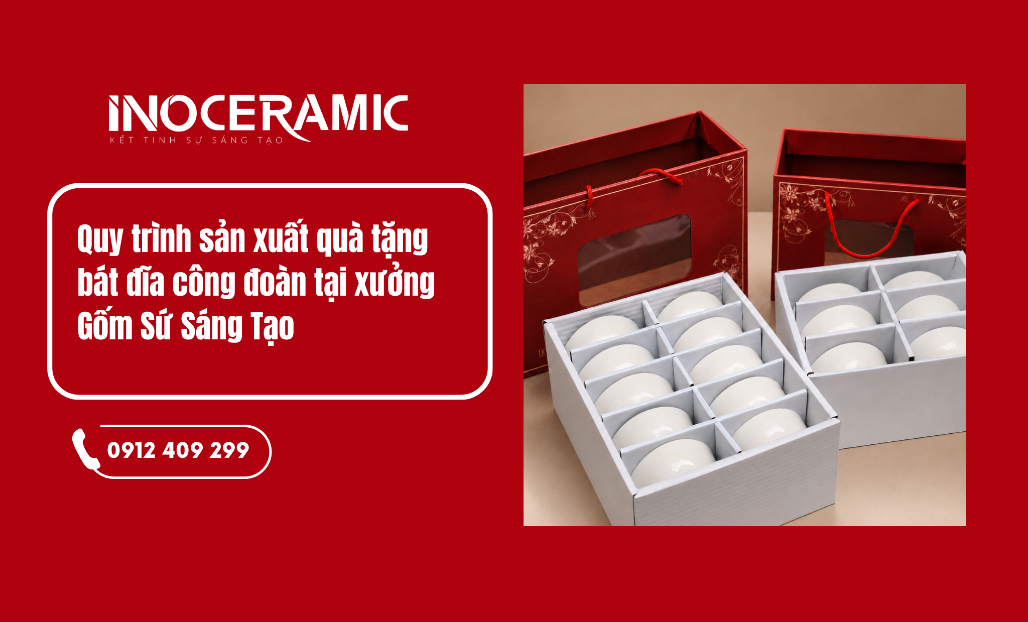 Xưởng sản xuất bát đĩa in logo - quà tặng công đoàn KCN số lượng lớn