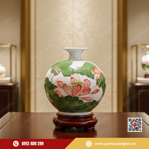 Quà Tết B2B bình hút lộc Liên Hoa Tịnh Ngọc tặng khách hàng VIP, đối tác.