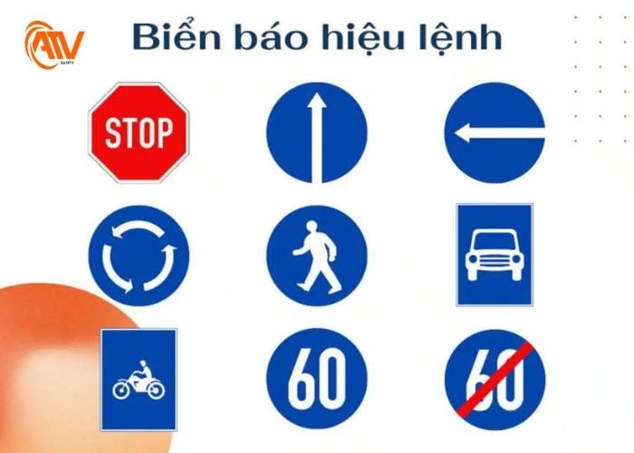 Các loại biển báo hiệu lệnh an toàn khi lưu thông trên đường bộ