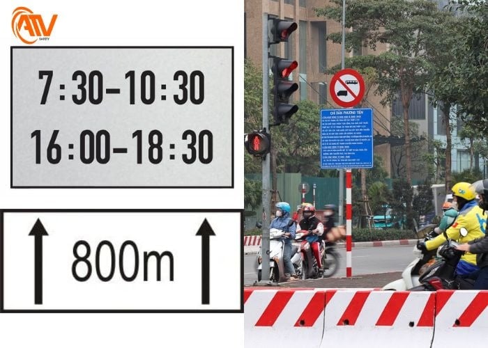 Biển báo phụ trong tham gia giao thông
